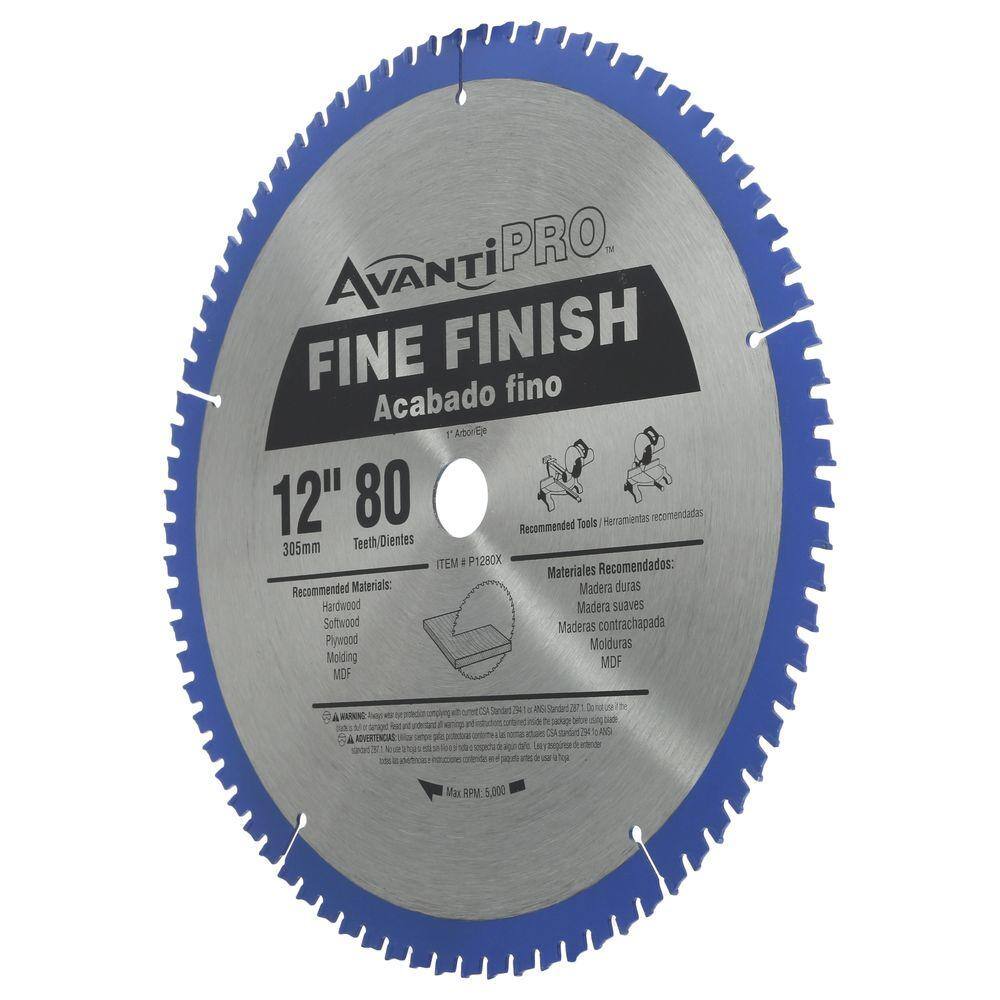 Avanti Pro P128080PP 12 in. x 80-Tooth Fine Finish Circular Saw Blade (2-Pack)4