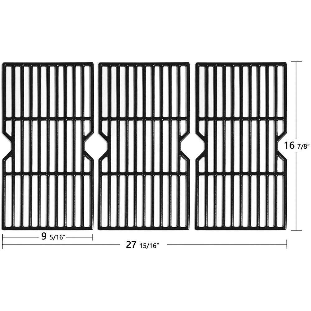 Avenger 140342 16-7 8 in. Polished Porcelain Coated Cast Iron Grill Grates (Set of 3)1