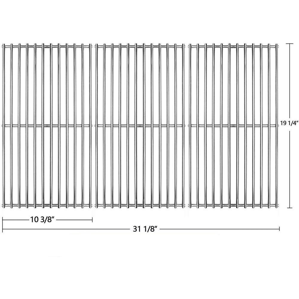 Avenger 140345 1 4 in. Stainless Steel Cooking Grates Replacement Kit for Select Gas Grills, Set of 31