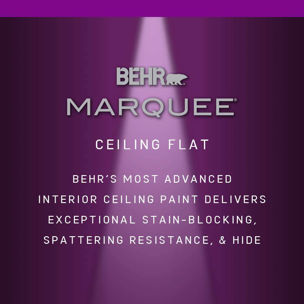 BEHR MARQUEE 145801 1 gal. White Ceiling Flat Interior Paint & Primer2