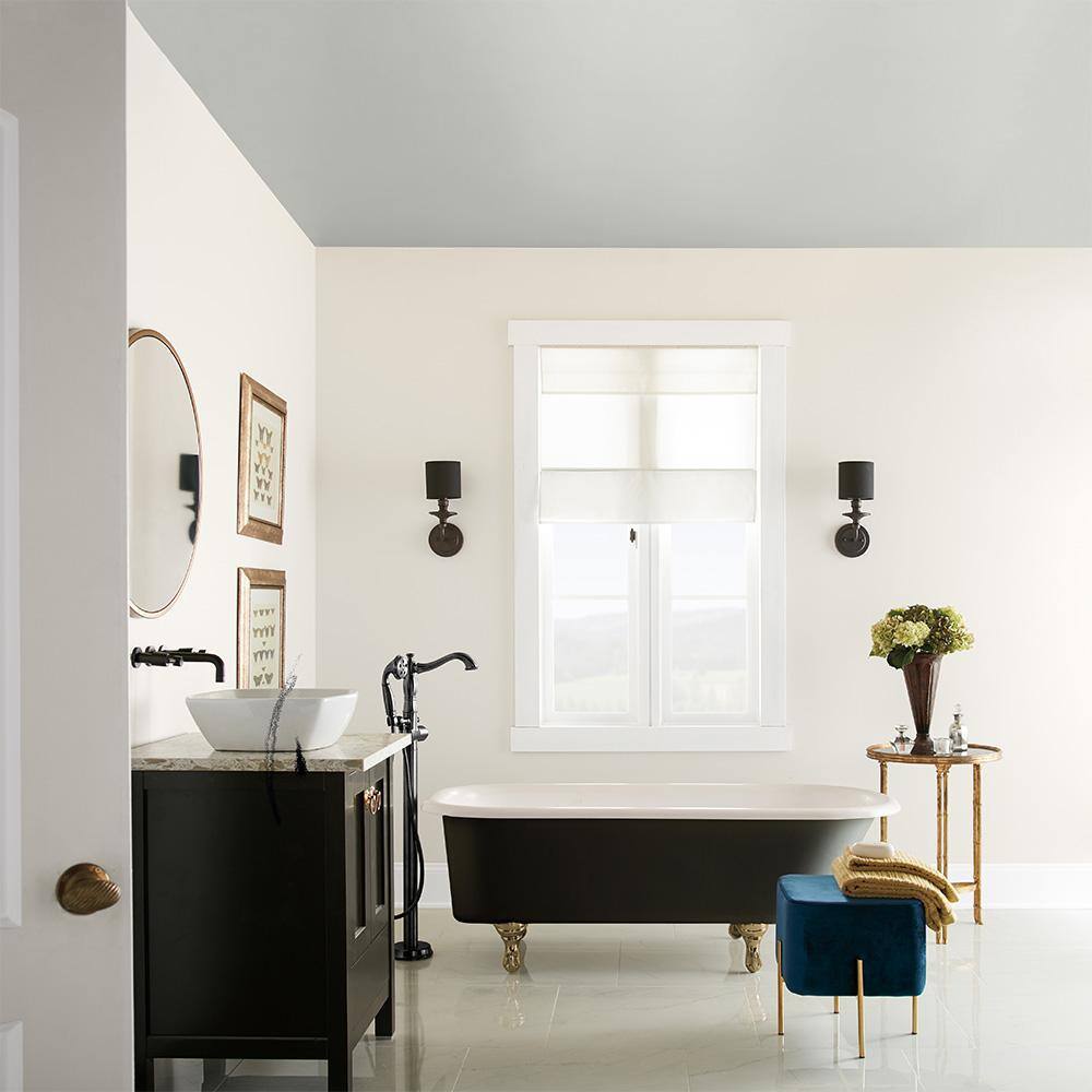 BEHR MARQUEE 145801 1 gal. White Ceiling Flat Interior Paint & Primer3
