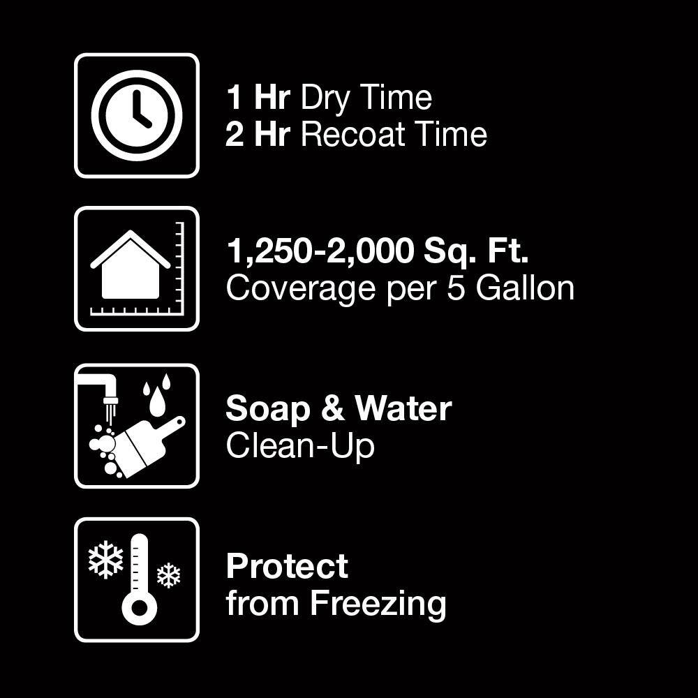 BEHR PREMIUM PLUS 55805 5 gal. Ultra Pure White Ceiling Flat Interior Paint12