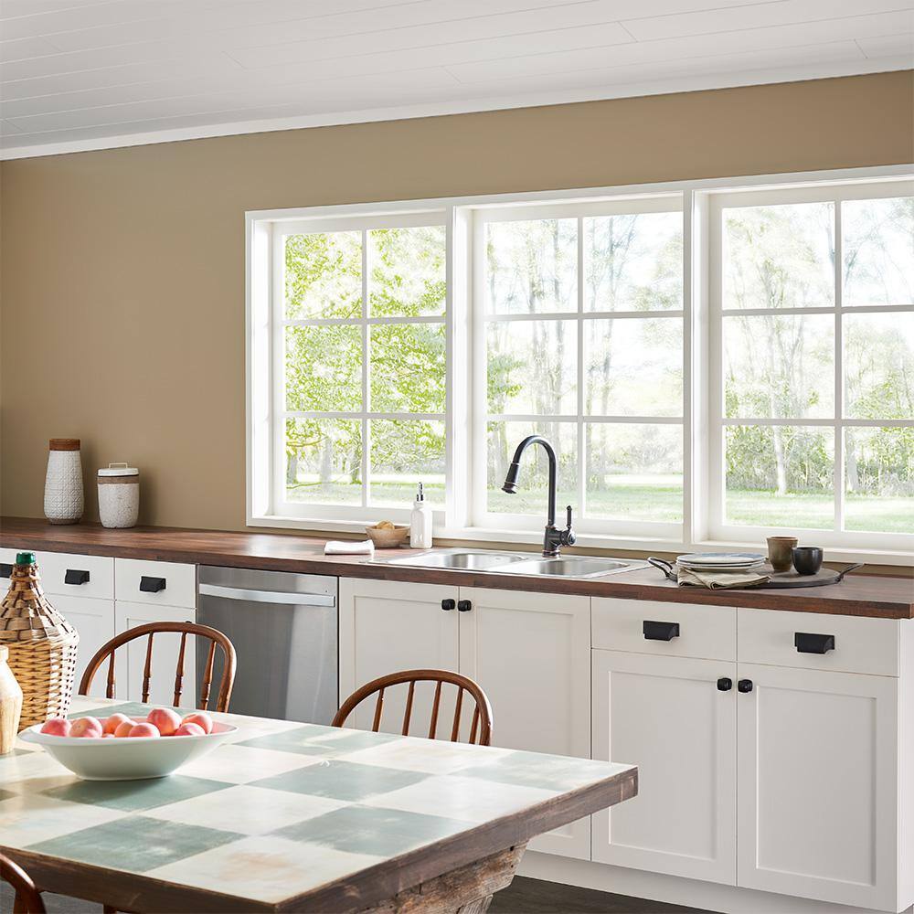 BEHR PREMIUM PLUS 55805 5 gal. Ultra Pure White Ceiling Flat Interior Paint2
