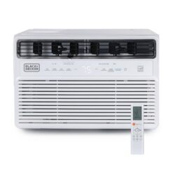BLACK+DECKER BD12NWES 12000 BTU (DOE) 115-Volt Window Air Conditioner Cools 550 sq. ft. with Remote in White