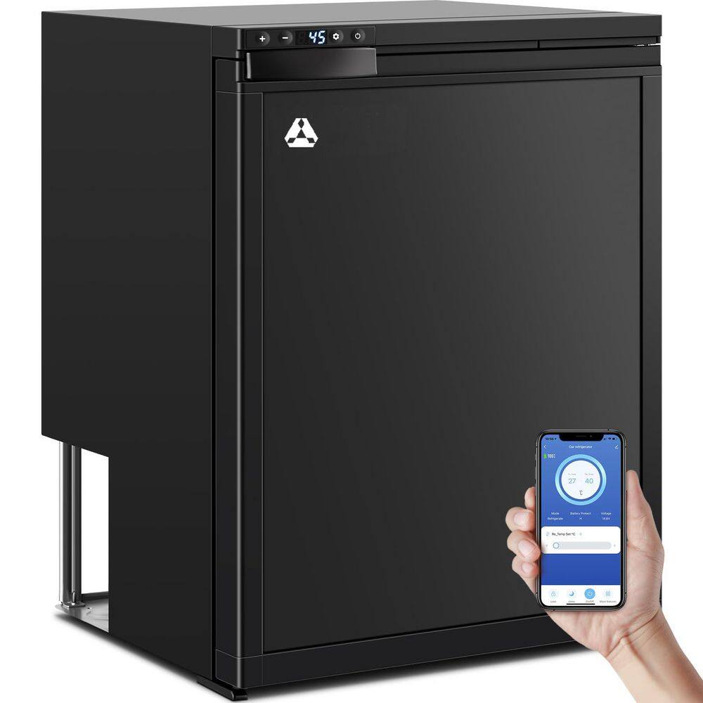 BODEGA UL-CR6HD5 2.3 cu. ft. 65L RV Fridge Freezer, Car Refrigerator with Lock, (4℉-46℉) Refrigerator 12 24V DC for Truck, RV in Black BODEGA UL-CR6HD5 2.3 cu. ft. 65L RV Fridge Freezer, Car Refrigerator with Lock, (4℉-46℉) Refrigerator 12/24V DC for Truck, RV in Black