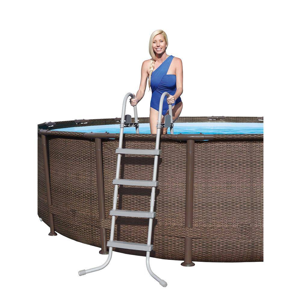 Bestway 15123E-HD Power Steel Deluxe Series 14 ft. x 42 in. Round Pool Set0