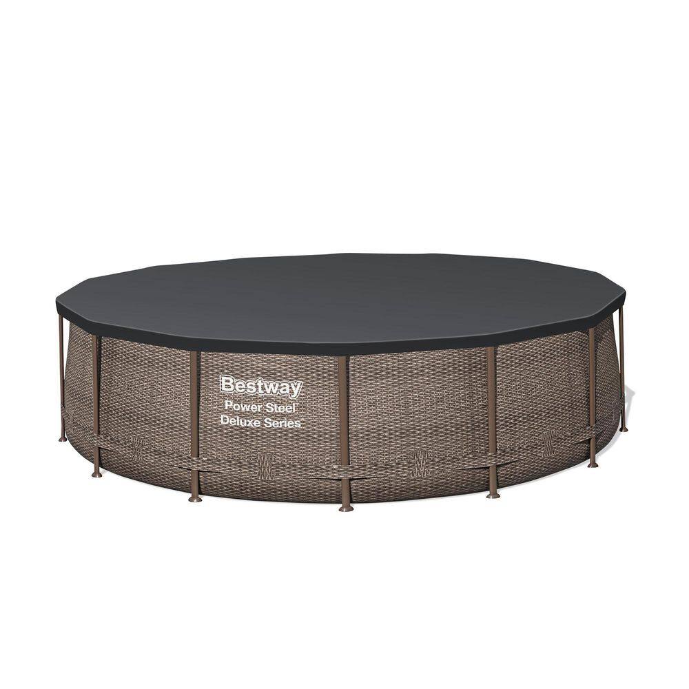 Bestway 15123E-HD Power Steel Deluxe Series 14 ft. x 42 in. Round Pool Set5