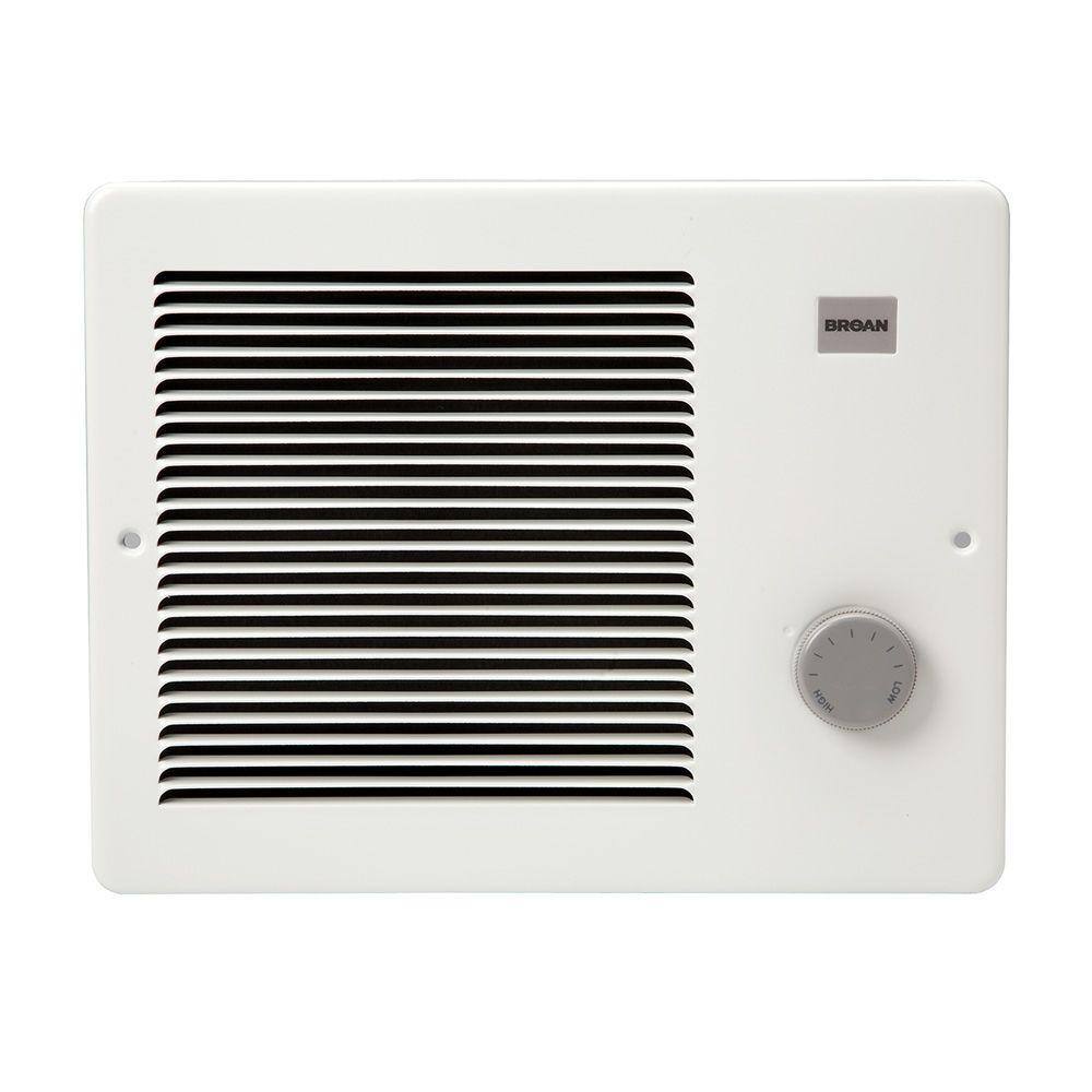 Broan-NuTone 170 1,000-Watt Front-Mountable Wall Heater in White Broan-NuTone 170 1,000-Watt Front-Mountable Wall Heater in White