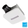 Broan-NuTone AER80CCTK 80 CFM Ceiling Bathroom Exhaust Fan with CCT LED Light CleanCover Grille, ENERGY STAR