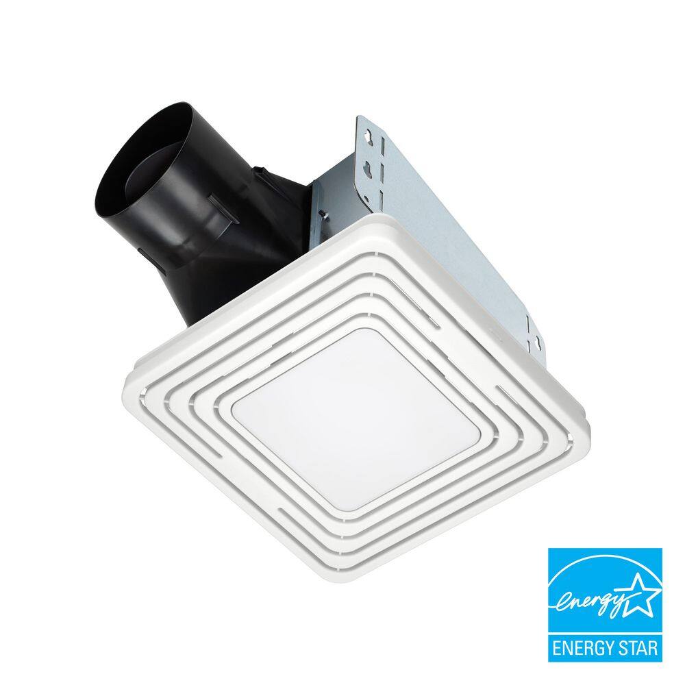 Broan-NuTone BENL8 Roomside Series, White, 80 CFM, No Cut Roomside Installation with Light, ENERGY STAR, Bathroom Exhaust Fan Broan-NuTone BENL8 Roomside Series, White, 80 CFM, No Cut Roomside Installation with Light, ENERGY STAR, Bathroom Exhaust Fan