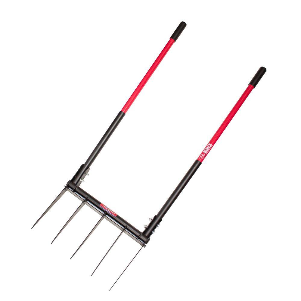Bully Tools 92627 Broadfork with 42.5 in. Fiberglass Handles Bully Tools 92627 Broadfork with 42.5 in. Fiberglass Handles