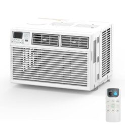 COWSAR 12,000 BTU (9,000 BTU DOE) 115-Volt Window Air Conditioner w/Remote up to 450 sq. ft. White