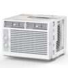 COWSAR 5,000 BTU 115V Window Air Conditioner Cools 150 sq. ft. with 2-Speed Fan in White