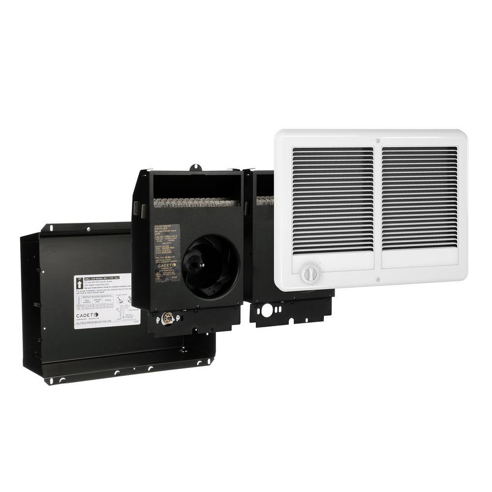 Cadet CSTC402TW 240 208-volt 4,000 3,000-watt Com-Pak Twin In-wall Fan-forced Electric Heater in White with Thermostat Cadet CSTC402TW 240/208-volt 4,000/3,000-watt Com-Pak Twin In-wall Fan-forced Electric Heater in White with Thermostat