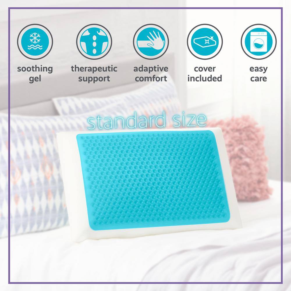 Comfort Revolution 198-0A Cooling Gel Memory Foam Standard Pillow6