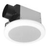 Commercial Electric 7130-18-CE 80 CFM 1.5 Sones Ceiling Bathroom Exhaust Fan with Bluetooth Speaker and Adjustable CCT LED Lights and Night Light