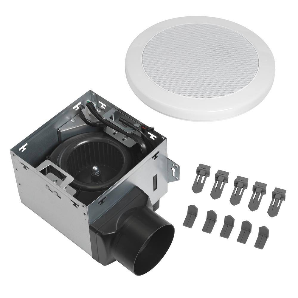 Commercial Electric 7130-18-CE 80 CFM 1.5 Sones Ceiling Bathroom Exhaust Fan with Bluetooth Speaker and Adjustable CCT LED Lights and Night Light2