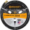 Continental 20258074 Premium 5/8 in. Dia x 50 ft. Commercial Grade Rubber Black Water Hose