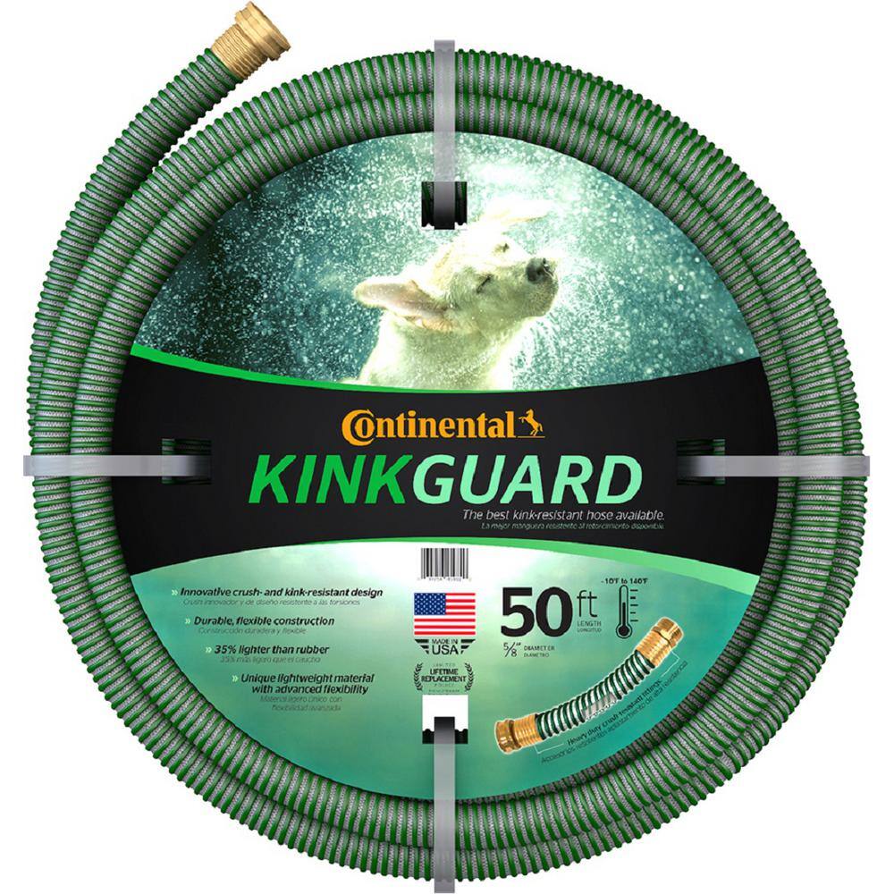 Continental 20582684 5 8 in. Dia x 50 ft. KinkGuard Water Hose Continental 20582684 5/8 in. Dia x 50 ft. KinkGuard Water Hose
