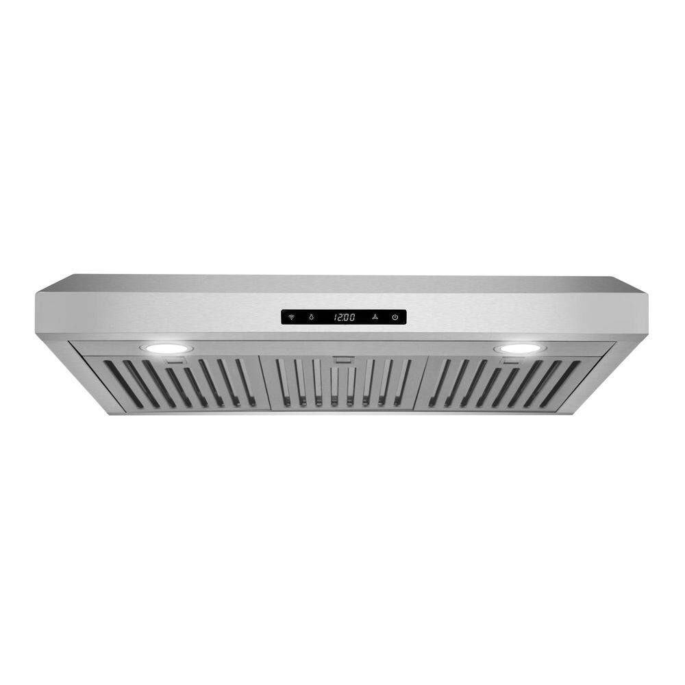 Cosmo COS-KS6U30 30 in. Haven Collection 500 CFM Ducted Under Cabinet Range Hood, Touch Controls, LED Lights, Stainless Steel Cosmo COS-KS6U30 30 in. Haven Collection 500 CFM Ducted Under Cabinet Range Hood, Touch Controls, LED Lights, Stainless Steel