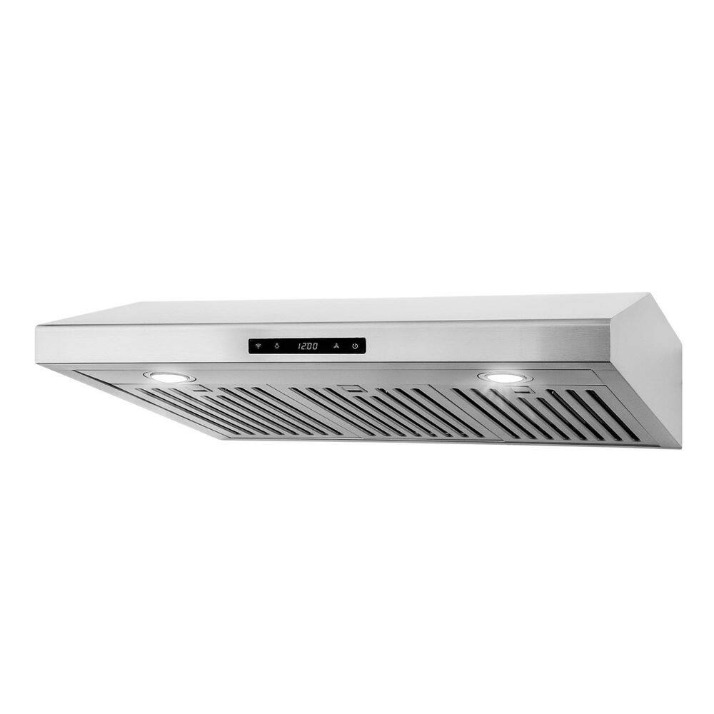 Cosmo COS-KS6U30 30 in. Haven Collection 500 CFM Ducted Under Cabinet Range Hood, Touch Controls, LED Lights, Stainless Steel2
