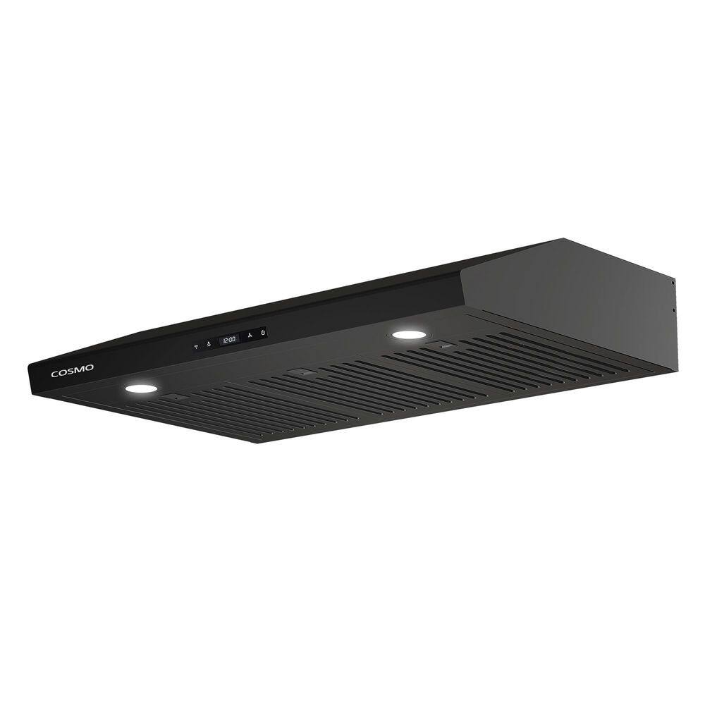 Cosmo COS-KS6U36-BK 36 in. Haven Collection 500 CFM Ducted Under Cabinet Range Hood, Touch Controls, LED Lights in Matte Black1