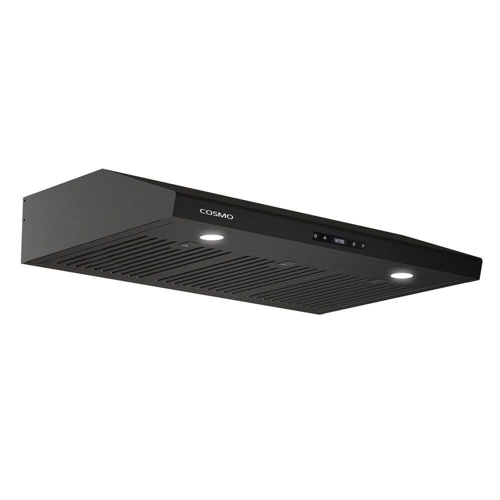 Cosmo COS-KS6U36-BK 36 in. Haven Collection 500 CFM Ducted Under Cabinet Range Hood, Touch Controls, LED Lights in Matte Black2