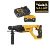 DEWALT DCH133BWDCB206C 20V MAX Lithium-Ion Cordless Brushless 1 in. SDS Plus Concrete and Masonry Rotary Hammer with 6Ah Battery & Charger Kit