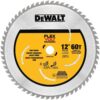DEWALT DWAFV31260 FLEXVOLT 12 in. 60-Teeth Carbide-Tipped Miter Saw Blade