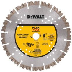 DEWALT DWAFV8900 Flexvolt 9 in. Diamond Concrete Cutting Cut-Off Saw Blade