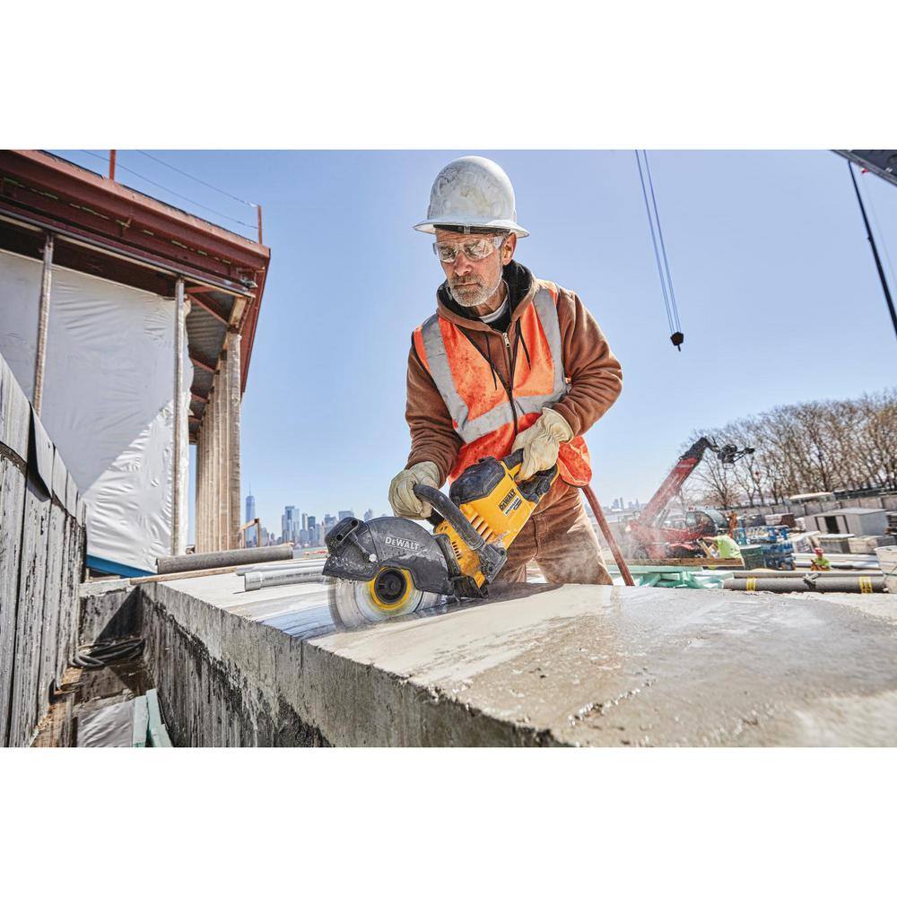 DEWALT DWAFV8900 Flexvolt 9 in. Diamond Concrete Cutting Cut-Off Saw Blade5