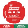 DIABLO D0704DH 7-1/4in. x 4-Teeth HardieBlade Saw Blade for Fiber Cement