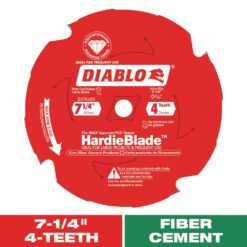 DIABLO D0704DH 7-1/4in. x 4-Teeth HardieBlade Saw Blade for Fiber Cement