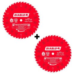 DIABLO D104040VP 10 in. x 40-Tooth General Purpose Circular Saw Blade Value Pack (2-Pack)