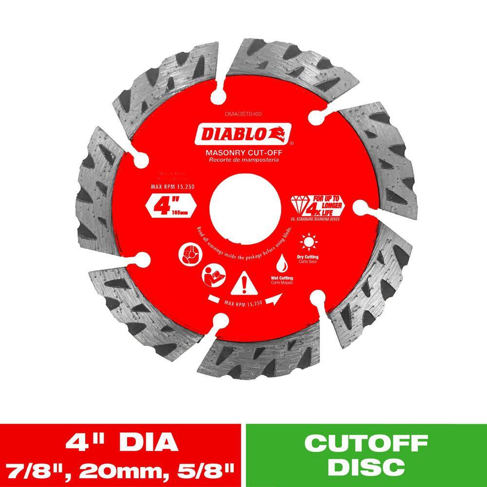 DIABLO DMADS1400 14 in. Diamond Segmented Cut-Off Discs for Masonry DIABLO DMADS1400 14 in. Diamond Segmented Cut-Off Discs for Masonry