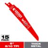 DIABLO DS0908BFD15 9 in. 8/10 TPI Bi-Metal Reciprocating Saw Blades for Thick Metal