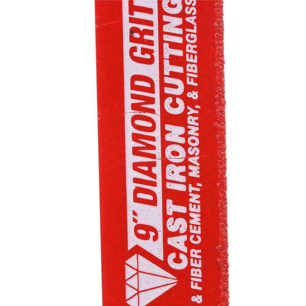 DIABLO DS0930DGX005 9 in. Diamond Grit Reciprocating Saw Blade for Cast Iron Cutting (5-Pack)3
