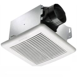Delta Breez GBR100H GreenBuilder Series 100 CFM Wall or Ceiling Bathroom Exhaust Fan with Adjustable Humidity Sensor, ENERGY STAR