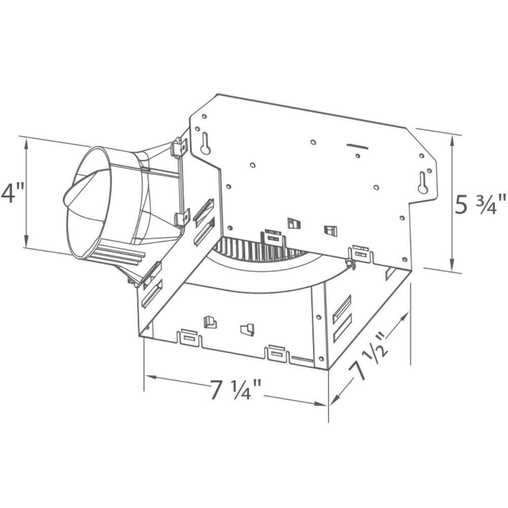 Delta Breez ITG80LED Integrity Series 80 CFM Ceiling Bathroom Exhaust Fan with Dimmable LED Light, Energy Star5