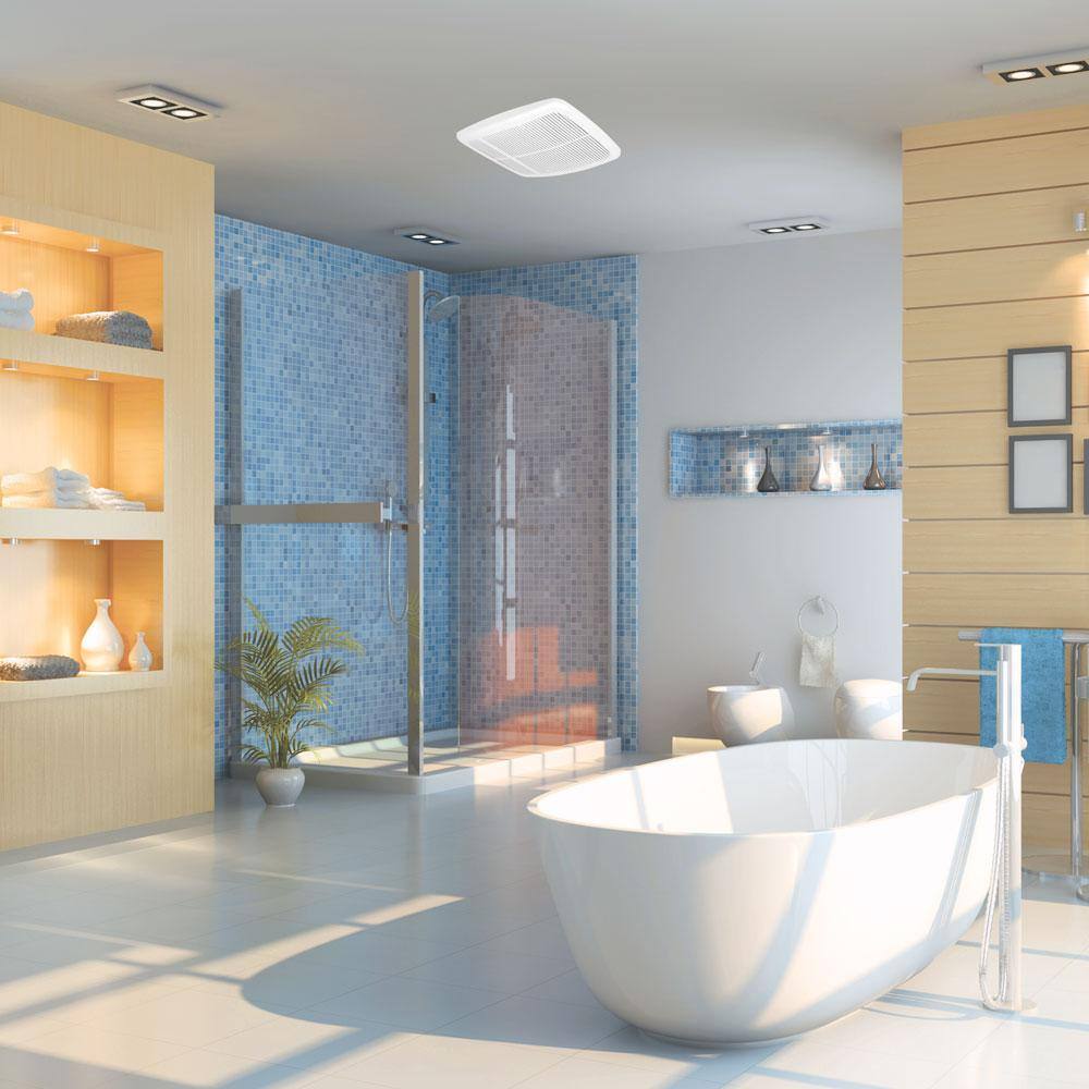 Delta Breez RAD80 Radiance Series 80 CFM Ceiling Bathroom Exhaust Fan with Heater1