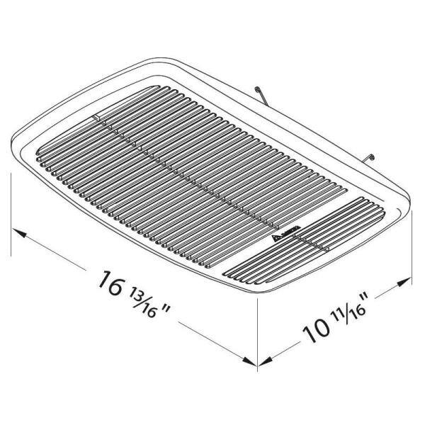 Delta Breez RAD80 Radiance Series 80 CFM Ceiling Bathroom Exhaust Fan with Heater2