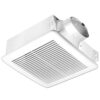 Delta Breez SLM50-110-C Slim Series 50-110 CFM Wall or Ceiling Bathroom Exhaust Fan with 3-Speed Adjustable High Speed Settings, ENERGY STAR