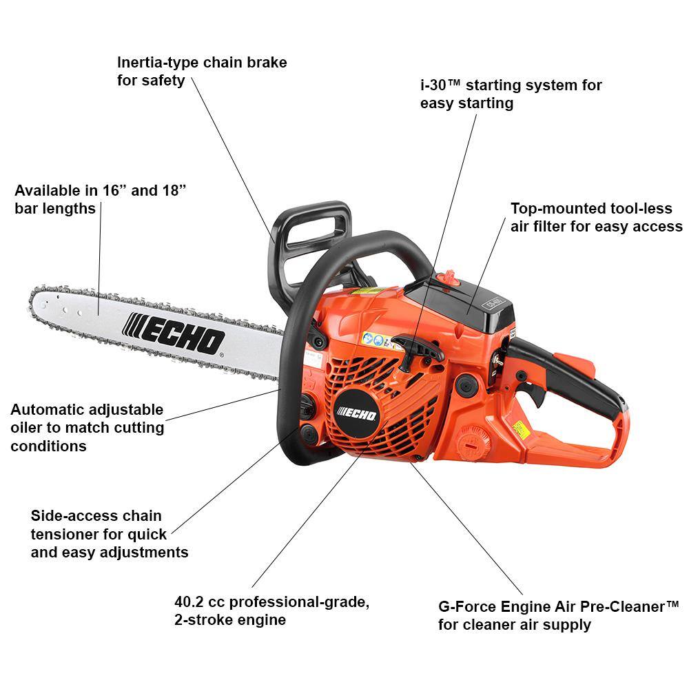 ECHO 18A0CD3762C 18 in. Chainsaw Guide Bar5