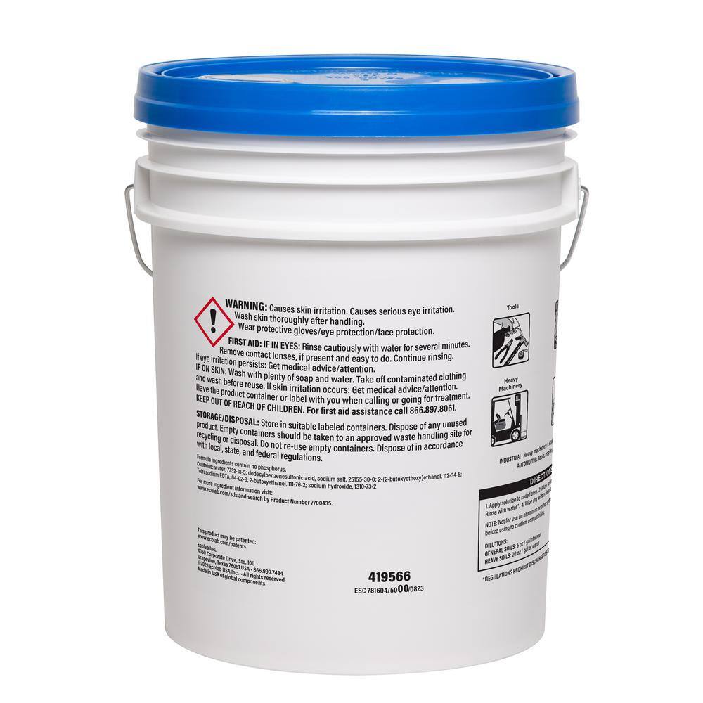 ECOLAB 7700435 5 Gal. Professional Strength Industrial Degreaser, Attacks Grease, Buildup and Stains2