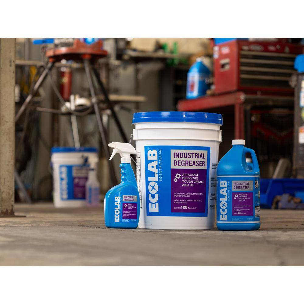 ECOLAB 7700435 5 Gal. Professional Strength Industrial Degreaser, Attacks Grease, Buildup and Stains5