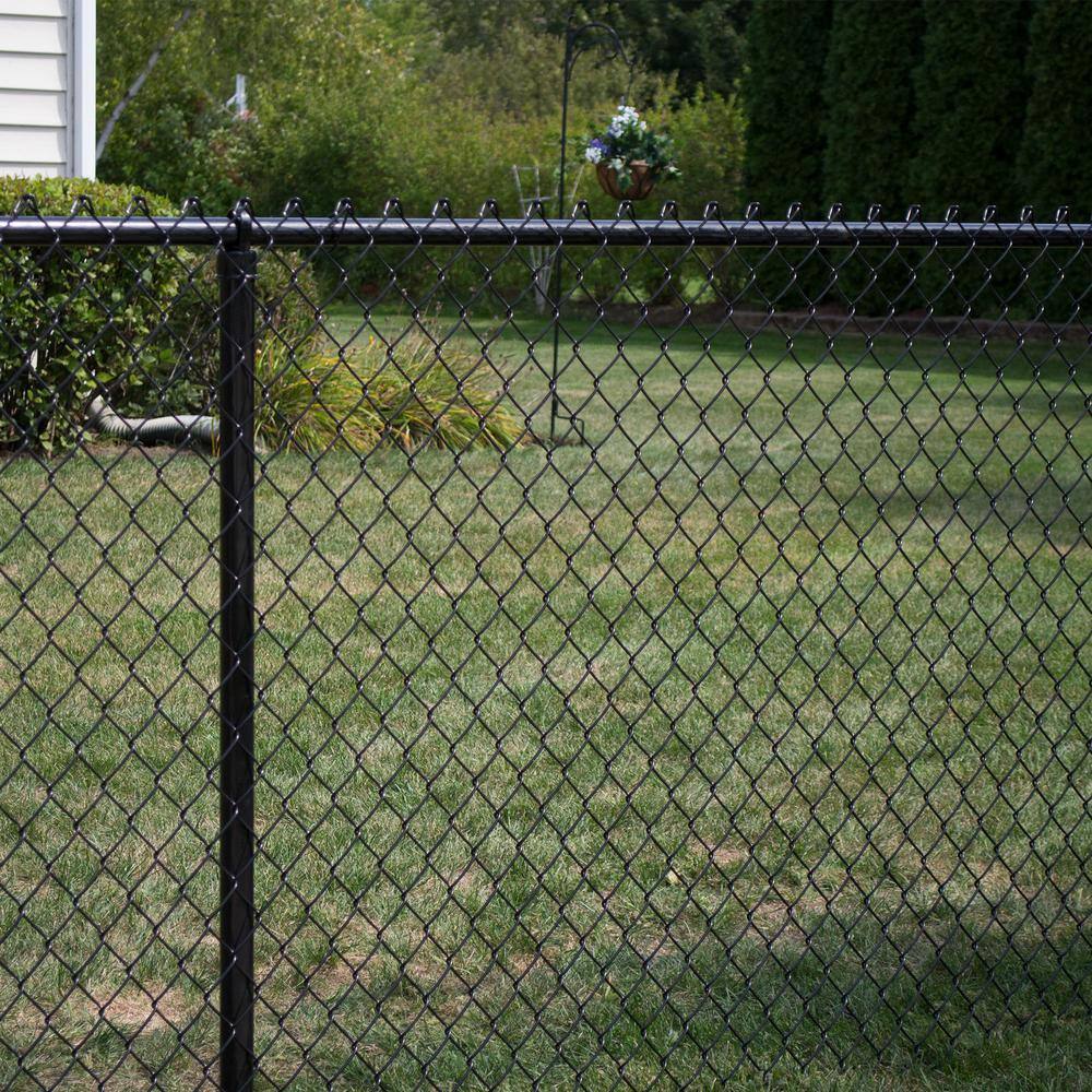 Everbilt 308864EB 48 in. x 50 ft. 9-Gauge Galvanized Steel Black Chain Link Fence Fabric4