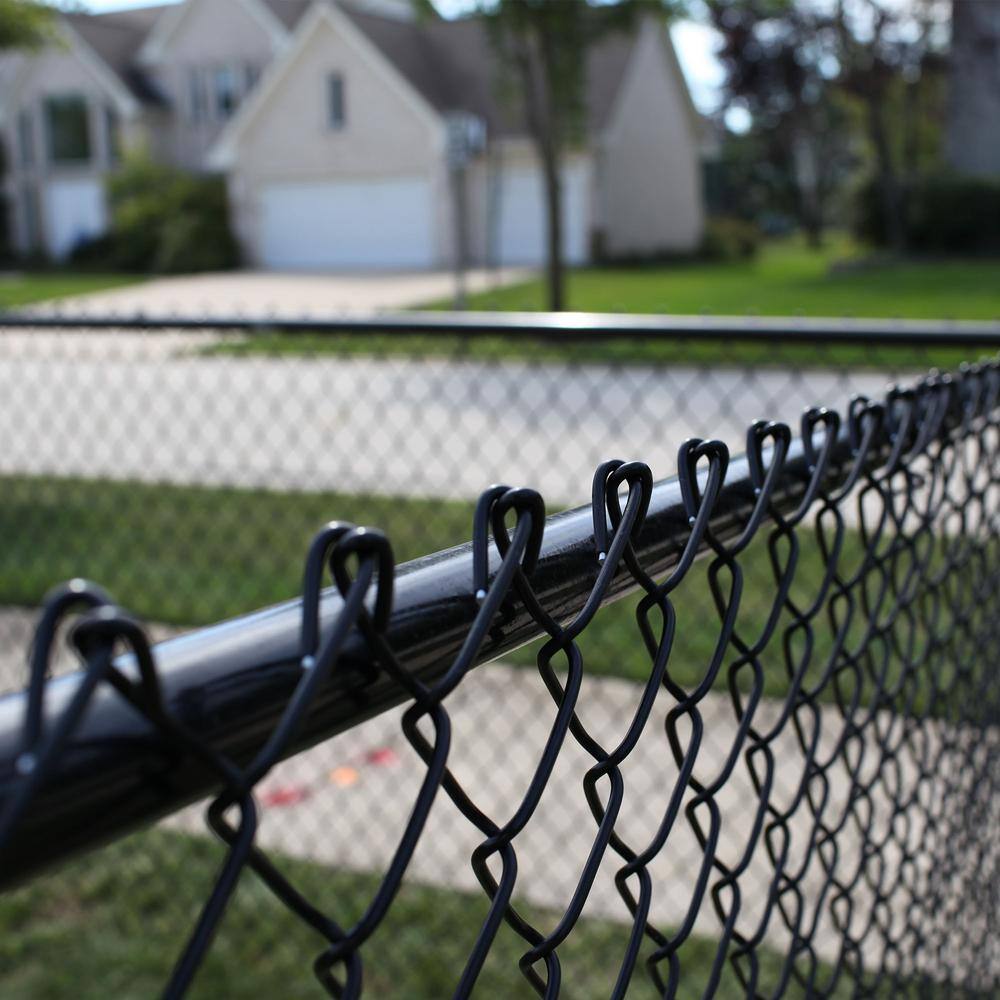 Everbilt 308864EB 48 in. x 50 ft. 9-Gauge Galvanized Steel Black Chain Link Fence Fabric6