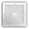 Everbilt EA504M08X08 8 in. x 8 in. 4-Way Aluminum Square Ceiling Diffuser in White