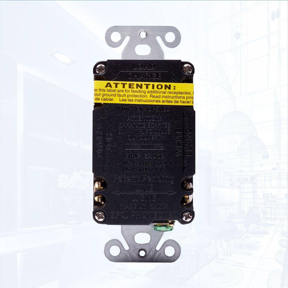 Faith GLS-15A-IV-10 15 Amp 125-Volt GFCI Duplex Outlet, GFI Receptacle with Indicator Light, Wall Plate Included, Ivory (10-Pack)8