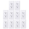 Faith GLS-20ATR-WH-10 20-Amp 125-Volt GFCI Duplex Tamper Resistant Outlet, GFI Receptacle with Indicator Light and Wall Plate, White (10-Pack)